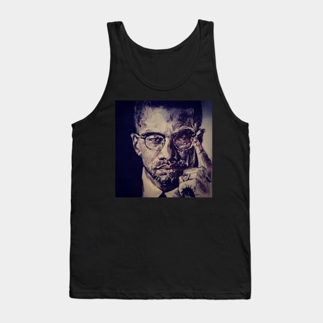 Malcolm X Tank Top by cindybrady1986